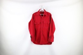 Vtg 70s Woolrich Mens Medium Faded Double Pocket Chamois Cloth Button Shirt USA - £46.57 GBP