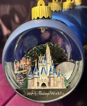 Walt Disney World Parks 4 Park Icon Blue Light Up Ornament NWT Magic Kingdom - $45.99