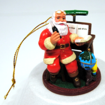 75th Anniversary Coca-Cola Santa with Bottle Good/Bad List Ornament 3&quot; X... - $14.95