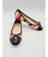 Kate Spade New York Striped Canvas Ballet Flats Sz 8M - $30.84