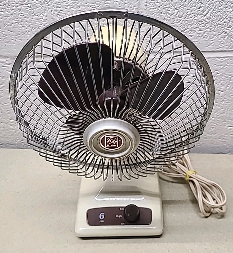 Mini 6" Ku Hsing 2 Speed Desk Fan - Works Item image 2