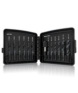 Drill &amp; Tap Bits Set Of 13 Pcs - 6 Sae Sizes: 6-32Nc To 1/4-20Nc, 6, Black - $854.16 MXN