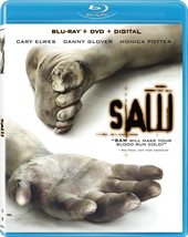 *SAW Starring Cary Elwes, Danny Glover, Monica Potter Blu-ray + DVD NO DIGITAL - £6.23 GBP