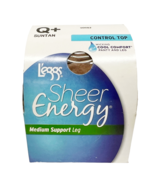 L&#39;eggs Sheer Energy Control Top Medium Support Pantyhose Tights, Size Q+... - £3.92 GBP