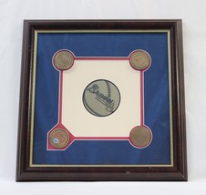 1996 Atlanta Braves Major League Baseball Framed Medallions &amp; Infield Di... - £31.34 GBP
