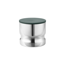 Alfredo by Georg Jensen Stainless Steel Canister Small Green Lid Modern - New - £54.77 GBP