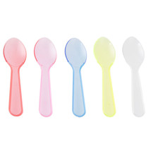 200 3&#39;&#39; Neon Plastic Taster Spoons - £4.70 GBP