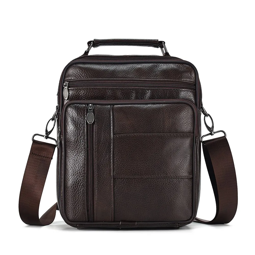 JOYIR Genuine Leather Men Messenger Sling Bag Satchel Bags for Male Multifunctio - £41.04 GBP