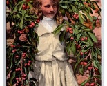 Girl Among the Cherry Trees UNP DB Postcard Z5 - £3.07 GBP