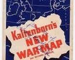 H V Kaltenborn&#39;s New  War Map 3rd edition  Pure Oil Co - $27.69