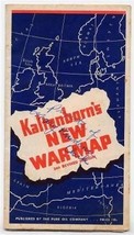 H V Kaltenborn&#39;s New  War Map 3rd edition  Pure Oil Co - £22.13 GBP