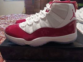 Authenticity Guarantee 
New Nike Air Jordan 11 Retro Shoes Cherry 2022 Red Wh... - £256.69 GBP