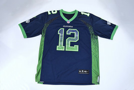 Nike NFLPlayers Seattle Seahawks Fan #12 Jersey Mens Sz 48 Stitched Embroidered - £36.03 GBP