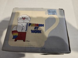 NEW Purrrson At Work Cat Rainbow VINTAGE 1983 JC Thompson  Mug Cup Coffee  - £20.82 GBP