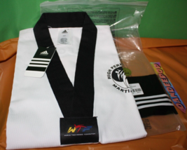 Adidas World Taekwondo Federation 160CM Size 160 Champ III With Tags Uni... - £65.81 GBP