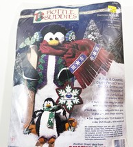 Dimension Felt Penguin Christmas Craft Kit 62161  Bottle Buddies Swoosh &amp; Slide - £11.61 GBP