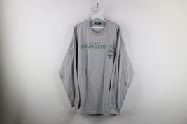 Vintage Mens 2XL Spell Out MLS Seattle Sounders FC Soccer Long Sleeve T-Shirt - £31.18 GBP