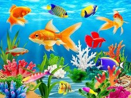 NEW Sea fish ocean underwater marine animals Jigsaw puzzle 500 pieces boardgame - £31.89 GBP