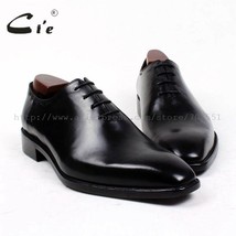 square plain toe bespoke men shoe custom handmade leather men shoe full grain ca - £249.33 GBP