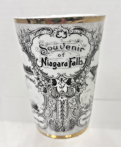 Antique Souvenir of Niagra Falls Drinking Glass Cup Porcelain 3 3/4&quot; Aus... - $47.22 CAD