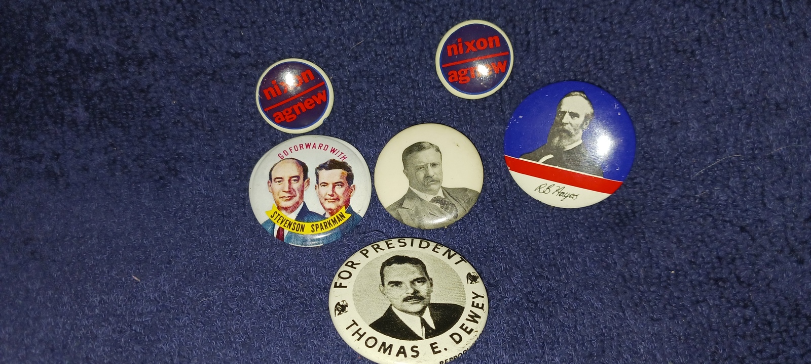 GENUINE,RARE PRESIDENTIAL CAMPAIGN BUTTONS,ROOSEVELT,NIXON,DEWEY,STEVENS... - $24.99