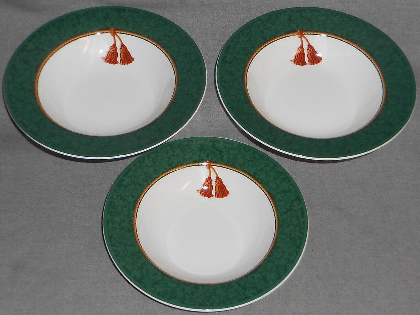  Set (3) Sakura HOLIDAY ABUNDANCE PATTERN Cereal/Soup Bowls HALLMARK HOME  - $19.79
