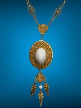 Florenza Signed Pendant Chain Necklace - £87.71 GBP
