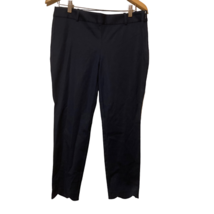 J. By J. Crew Womens Cropped Pants Blue Mid Rise Pockets Side Zipper Cot... - $18.80