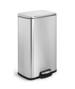 8-Gallon Stainless Steel Kitchen Trash Can with Step-on Lid - $201.37 CAD