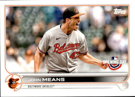 2022 Topps Opening Day #112 John Means NM-MT Orioles ID:40386 - £1.34 GBP