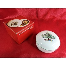 Nikko Christmastime Collection Porcelain Potpourri Box with Lid Vintage NIB - $17.07