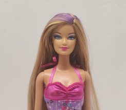 2013 Mattel Hairtastic Long, Long Hair Barbie X7885 - Long Hair w/Purple Streaks - £31.04 GBP