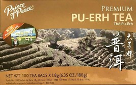 1 Box, Prince of Peace Premium Pu-Erh Tea 6.35Oz/180g - 100 Tea Bags - £7.86 GBP