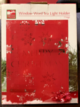 Christmas morning window world tea light holder merry Christmas￼ - $274.11 MXN