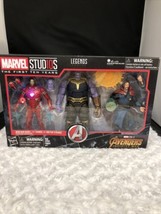 Marvel Legends Studios: 1st 10 Years Avengers: IW 3 Pack Iron Man Thanos Strange - £110.60 GBP