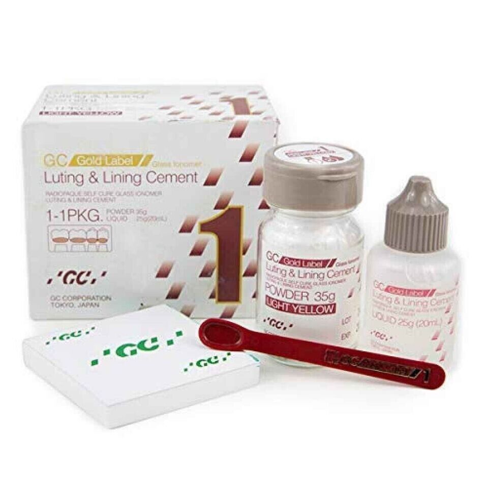 GC Gold Label Fuji 1 Radiopaque Luting &amp; Lining Glass Ionomer Cement Lar... - $84.75
