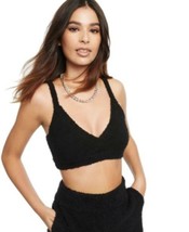 MSRP $50 Culpos x Inc Fuzzy Cropped Knit Tank Top Black Size 2XL - $22.77
