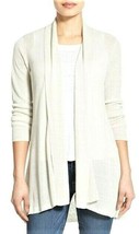 Eileen Fisher Organic Linen/Cotton Cardigan Sz-S White - £31.43 GBP
