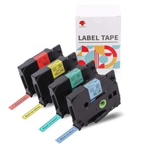 P3100 Laminated Label Tape -12Mm Black On Red/Yellow/Blue/Green Label Tape 2Mm ( - £10.38 GBP