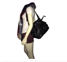 MAXX New York Black Leather Shoulder Bag - £58.63 GBP
