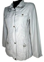Merona Juniors Small Hooded Jacket Coat Zip Up Long Sleeve Green Pea Coat - $246.90 MXN