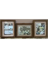 Southwestern Numbered Foil Art Set By T Coleman - 3 Wood Framed Foil Art... - $61.53 CAD
