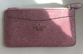 Kate spade Lola pink glitter large slim card holder wallet￼ - £78.58 GBP