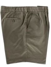 Izod Golf Shorts Walking Casual Light Weight Brown Pleated Mens Size 42 - £11.18 GBP