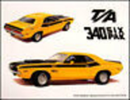 1970 Dodge Challenger T/A 340 6 Pack Print Lithograph  - £24.18 GBP