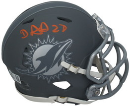 De&#39;Von Achane Autographed Miami Dolphins Slate Mini Speed Helmet Beckett - $118.15