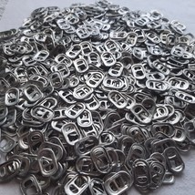 1000+ Aluminum Silver Pop/Soda, Beer can Pull Tabs for Crafts - £7.52 GBP