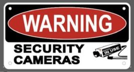 Warning Security Cameras in USA Sign License Plate (6X12) - $4.89