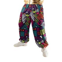 80's " Hammer Pants " Harem / Hip Hop , Graphic fabric - $21.42