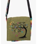 Tree of Life Olive Messenger Bag  Purse - $440.07 MXN